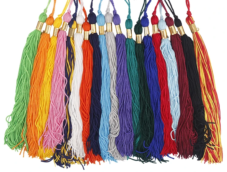 Mondon Cheap Wholesale 2023 Graduation Tassel Polyester Long Colorful Silk Cord Tassel
