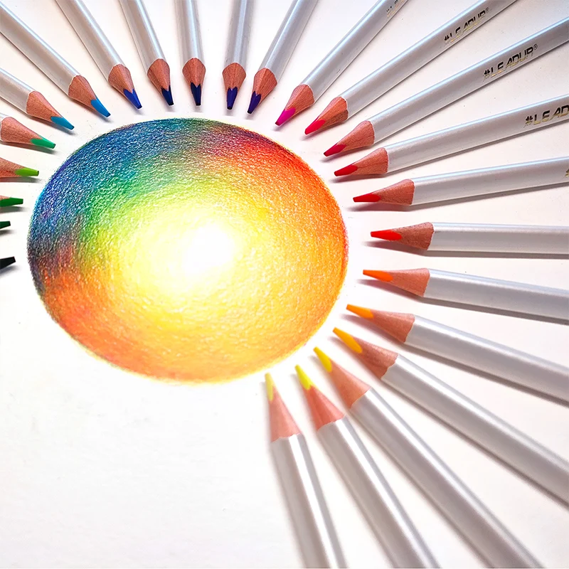Artist Beginner Student Soft Core Wooden Colored Pencils Adult Coloring Soft Core Color Pencils For Student Kids Drawing