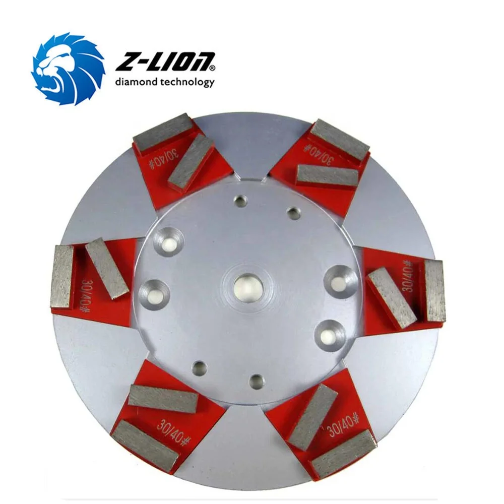 10 Inch Aluminum Plate Diamond Concrete Floor Grinding Plate for Granite Marble Stone Concrete