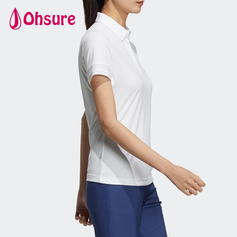 Custom Design Women Polo Shirt Slim Fit Lady Manufacturer Apparel Embroidered Logo  Solid Women Polo T Shirt