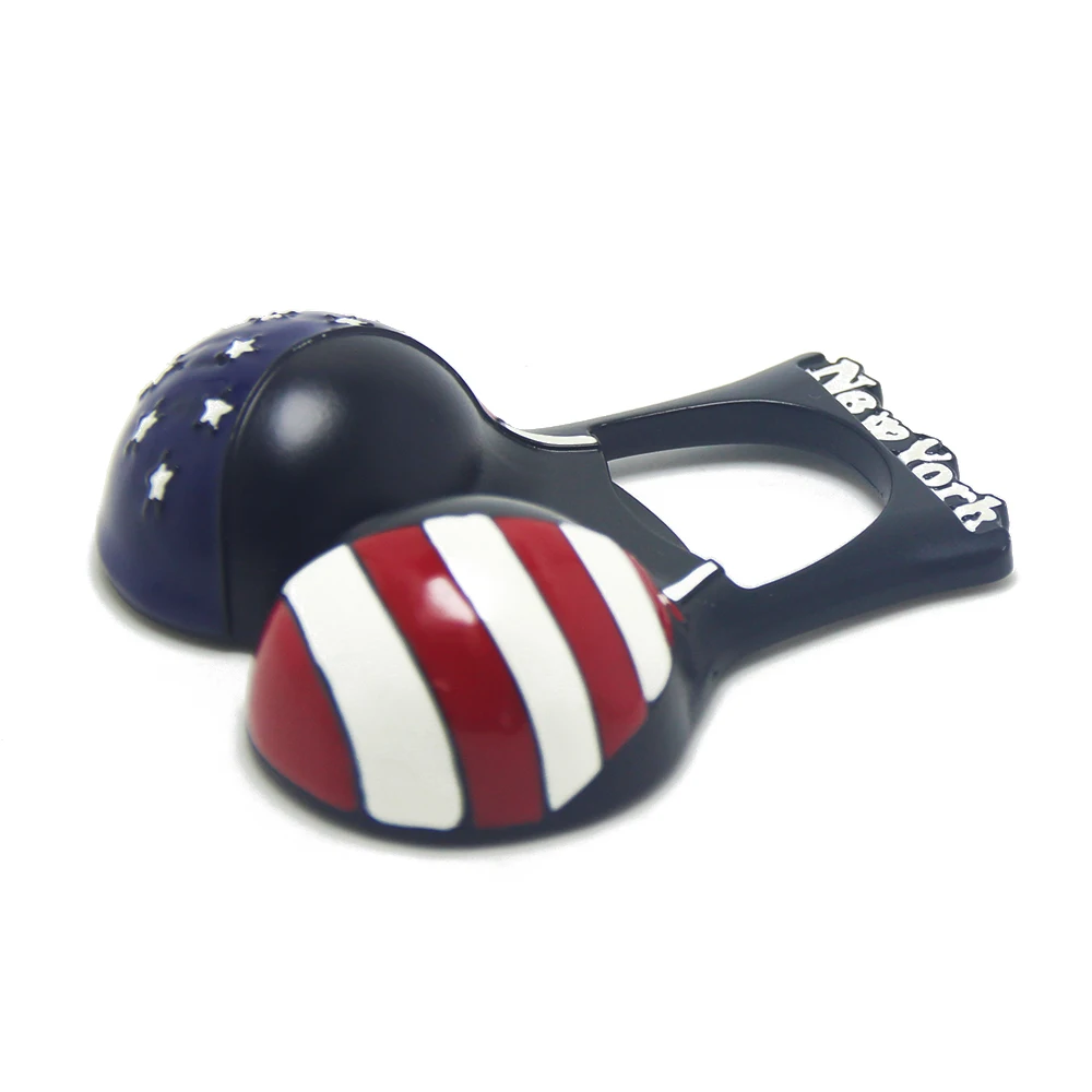 Bikini United State Flag New York Tourist Gifts American City Famous Landmark Icon Custom Souvenirs 3D New York Fridge Magnet