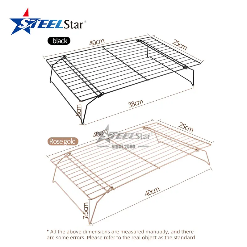 Barbecue BBQ Accessories Stainless Steel Baking Cooling Rack Wire Net Steaming Barbecue Rack / Oven BBQ Grill