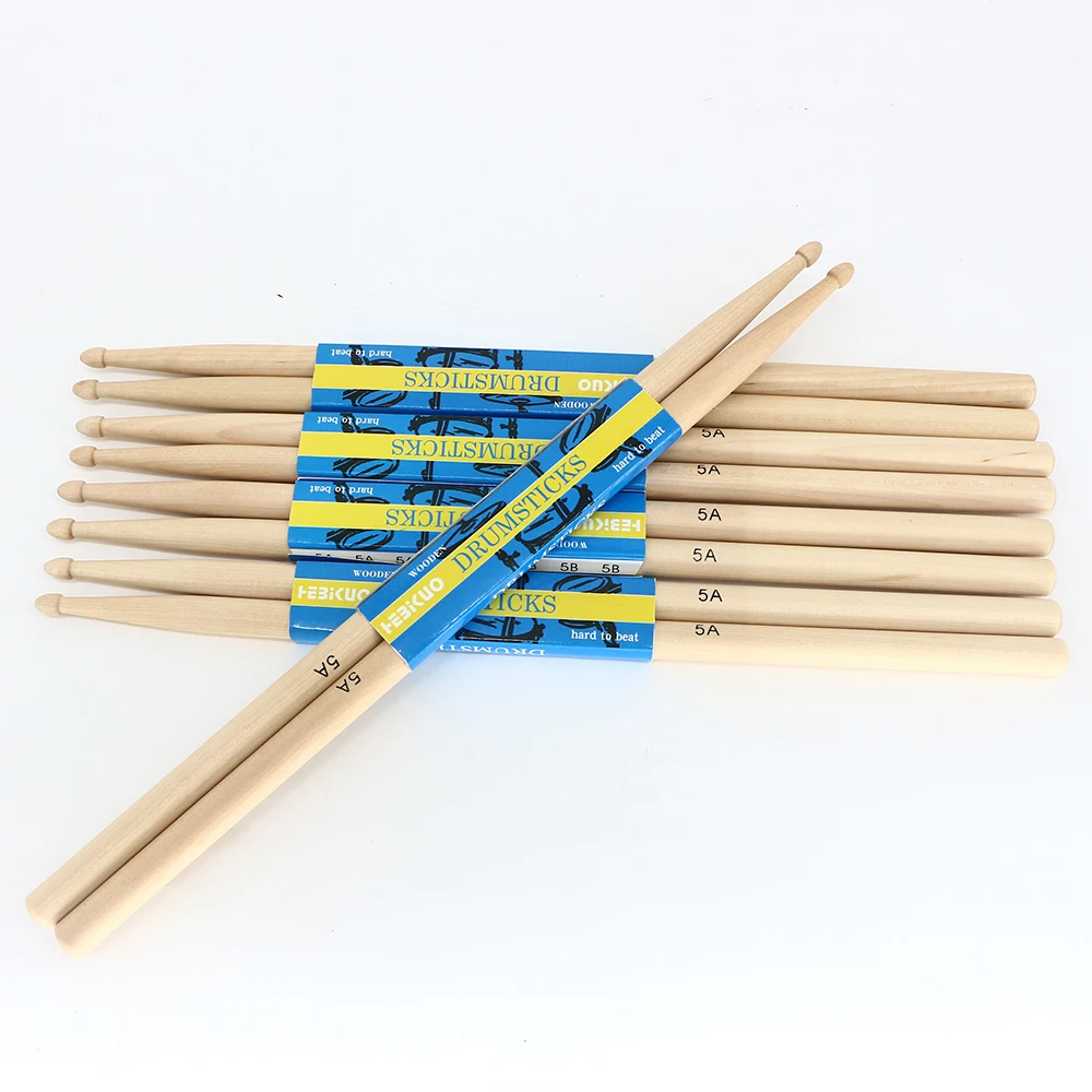 Wholesale Professional Oem Drumsticks 5A 7A Best Maple Wood Drum Sticks