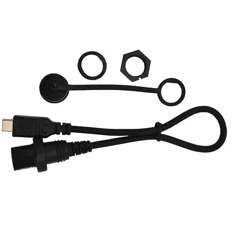USB C IP67 Waterproof Cable type c 3.1 Male to Female Panel Mount Water Proof Connector Extension cord