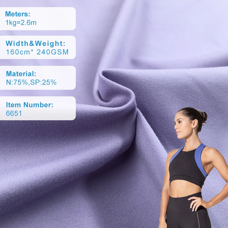 Custom high quality raw material anti wrinkle firming and skin friendly high temperature resistance yoga wear fabric
