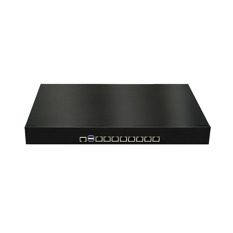1U Chassis Router Pfsense Hardware Firewall PC 6th Gen Core i3 6100 i5 6400 i7 6700 8Lan 2.5G For Pfsense Network Appliance