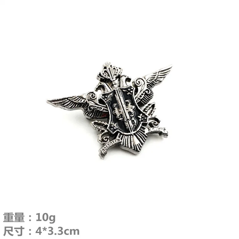 Anime Jewelry Black Butler Logo Alloy Keychain Cosplay Rope Chain Pendant Necklace