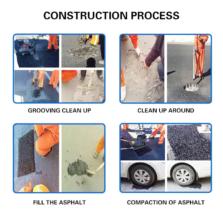Eco-friendly Road Repair And Maintenance Waterproof Strong Adhesive Cold Mix Asphalt For Highway Road