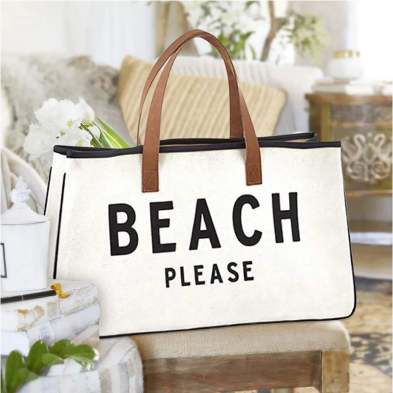 Wholesale Fashion Custom Design Tote Bag Canvas Weekender Print Bags Women Handbags