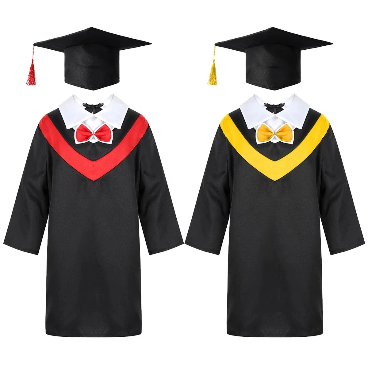 Dest quality primary school graduation gown disposable graduation gowns children graduation gown for kids
