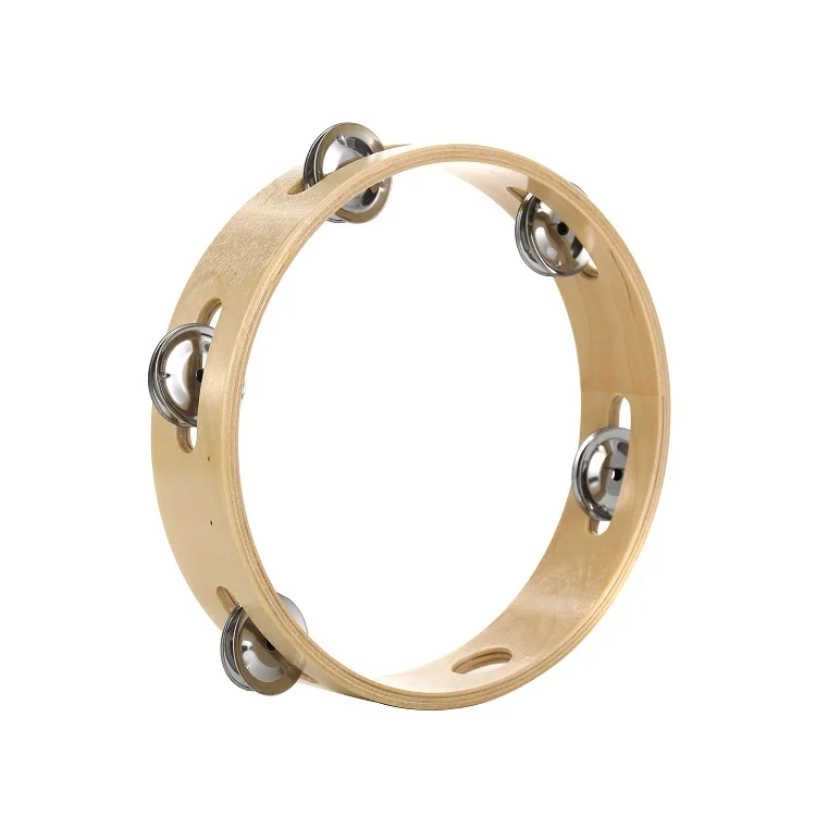 Percussion Wooden Toy Tambourine Instruments Headless Drum For Children