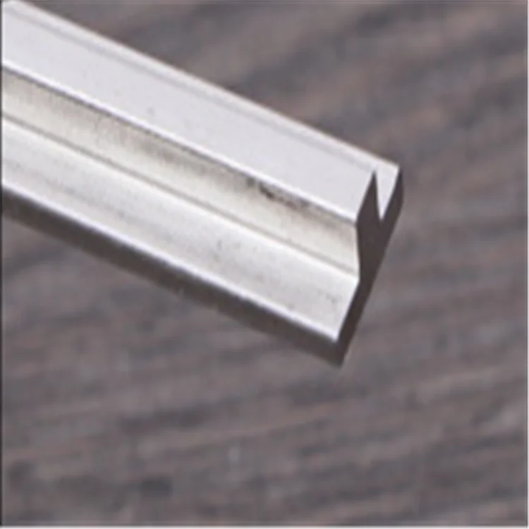 Water corrugated stainless steel decorative line ceiling background wall Titanium laminated strip edge wrap strip U - shaped T -