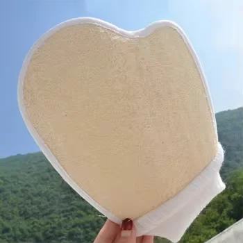 Hot selling all natural Exfoliating gloves Loofah spa mitt Organic Egyptian Shower Luffa