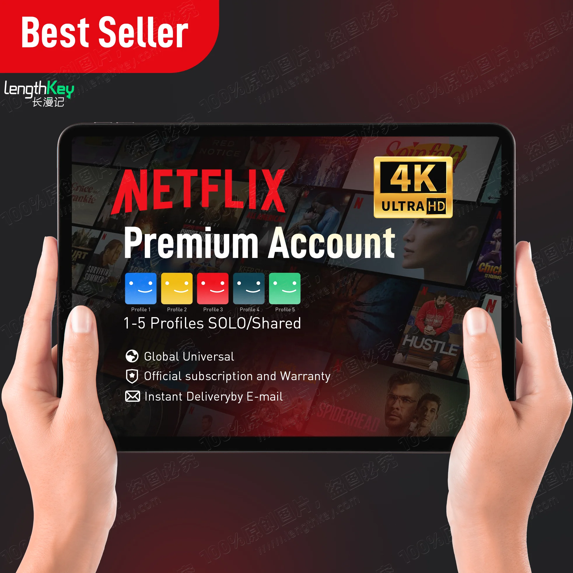 24/7 Online Email Delivery 2023 Global Universal Stable and Safest 4K UHD Official Netflx Account Premium Subscription