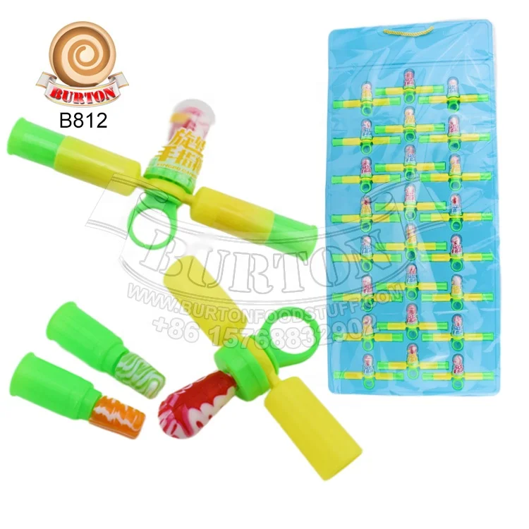 Оптовая продажа милый инструмент в форме кисти свисток игрушка конфеты с выпрыгивающими конфетами