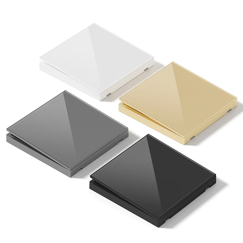 S3.1 grey electric switch large board acrylic touch wall switches wifi usb wall socket for household