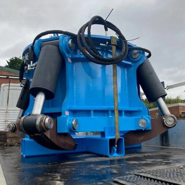 sale suitable 8-13 ton excavator attachment QUAD CROPPER YZJ-600 for cutting Pile Size 300-600 mm to give a superb pile cut