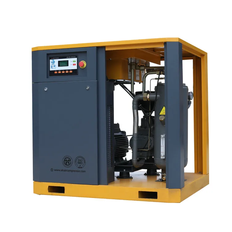 single phase  220V/60HZ input 7bar 8bar 10bar 12bar  screw air compressor CE tank mounted