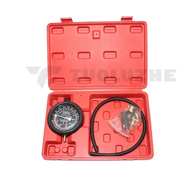 Durable diagnostic tool set automotive fuel systems TU-1 pressure gauge vacuum