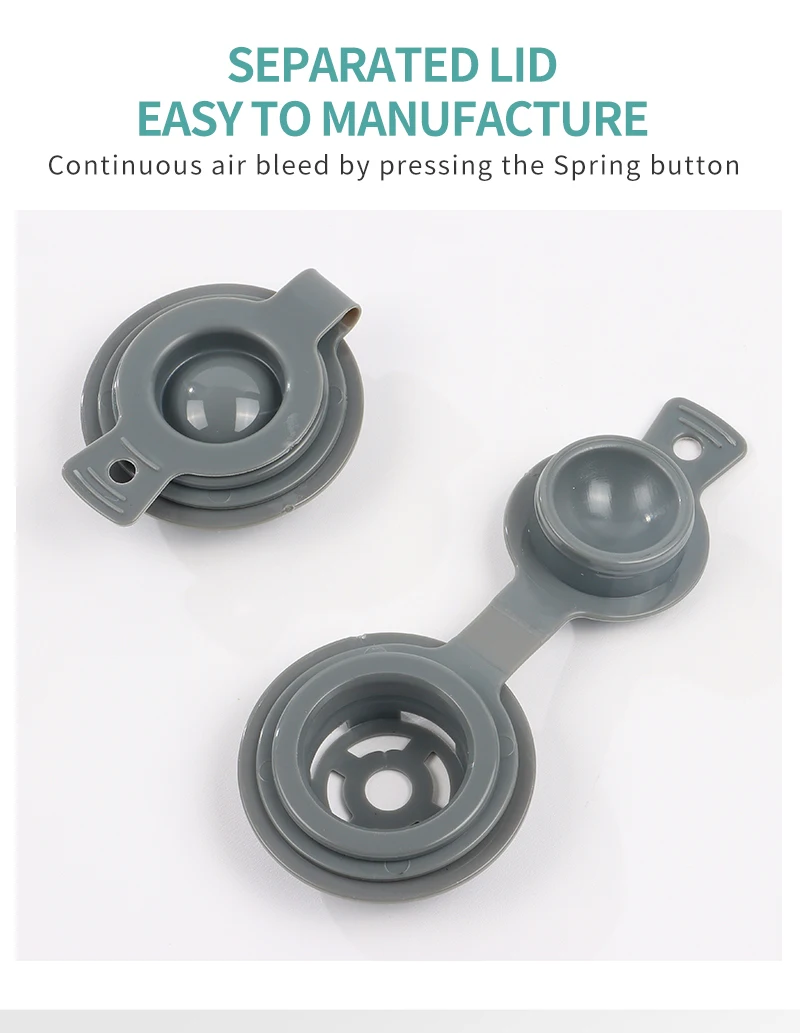 Large Lid Air Intake and Exhaust Nozzle Recycle Eco-friendly TPU PVC Air Valve Cap with Matching Inflator