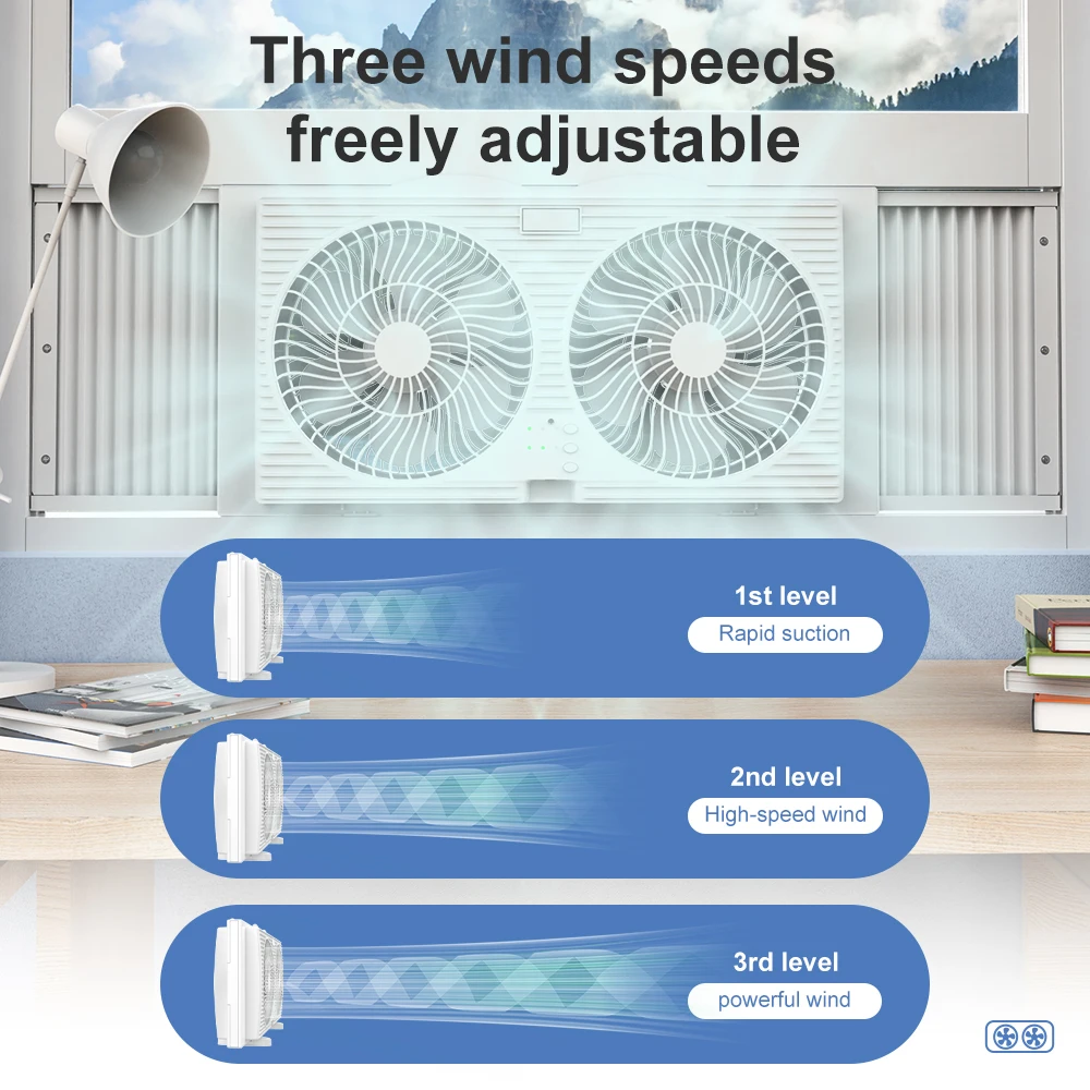 Wholesale New Premium Low Noise House Remote Control 9 Inch High Speed Wall Window Exhaust Fan With Reversible Airflow