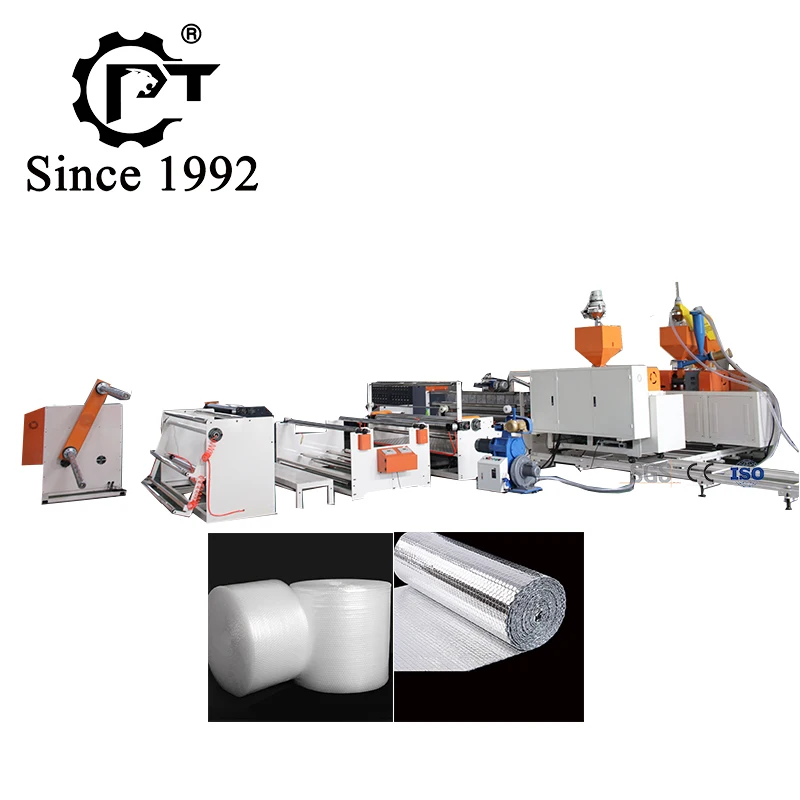 2021 poly laminated air bubble wrap film roll sheet making packing package maker machine