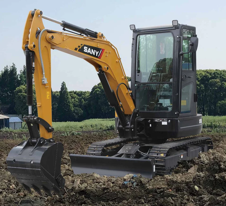 4ton Mini Excavator SY35C SY55U Earthmoving Machinery Crawler-Moving SANY Chinese Mini Excavator