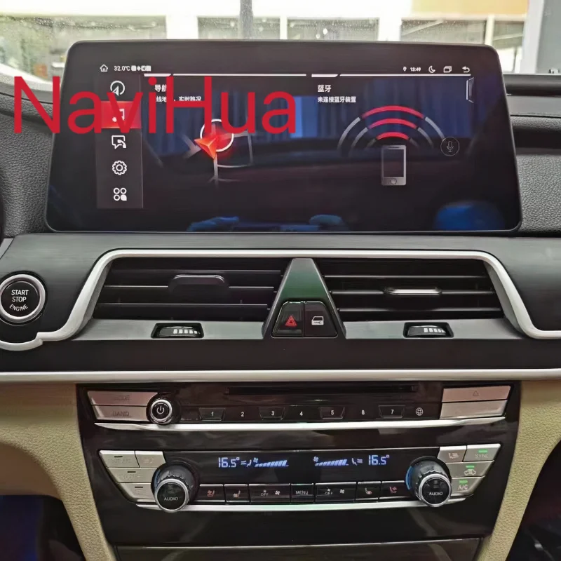 NaviHua new upgrade interior kit AC Screen Panel Air Conditioner Multimedia Climate Control  For BMW 7 Series F01 F02 CIC NBT