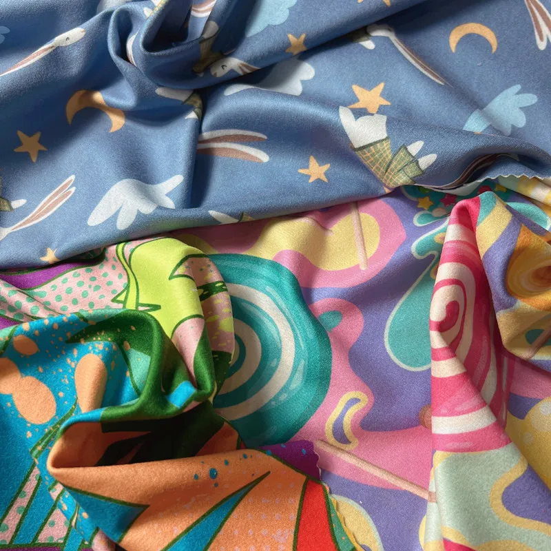 Manufacturer On Sale DBP Baby Dress Custom  Double Brushed Poly Printed Fabric