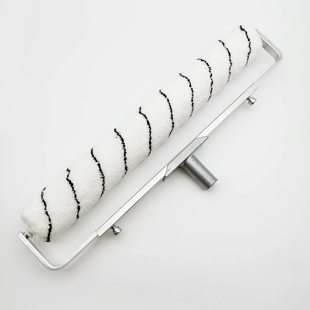 Master M23017 18' Microfiber Epoxy Floor Coating Paint Roller Sleeve Brush with Extendable Roller Frame