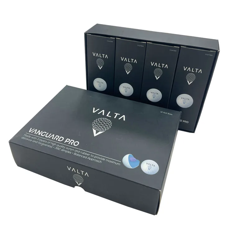 Custom 3 Golf Ball Sleeve Shipping Gift Set Box Recycled Paper Packaging 12 Golf Ball Box For Dozen Golf Balls