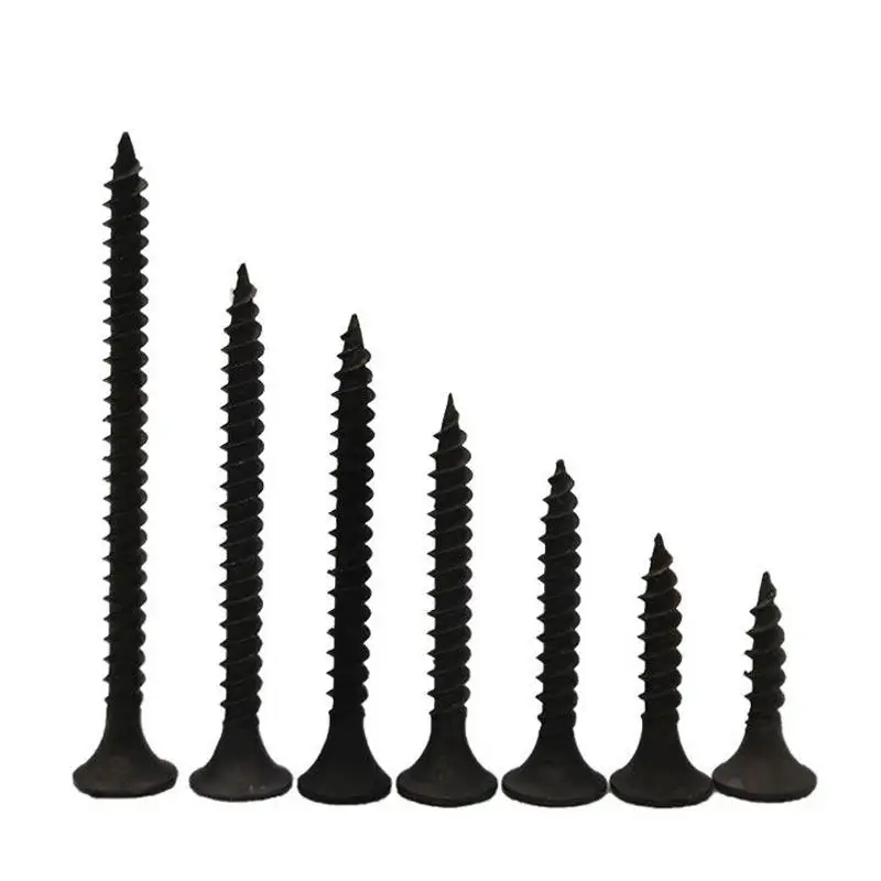 Black Phosphated Collated Stainless Steel Ss Gypsum Board Bugle Fine Coarse Thread Self Tapping Wood Drywall Screws Manufacturer