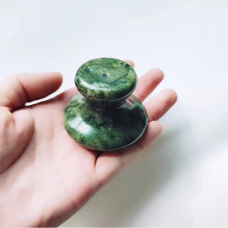 5.5cm&7cm Mushroom Shaped Gua Sha Massage Natural Xiu yan Jade Stone Therapy Skin Massage Stone for SPA Kneading Massage