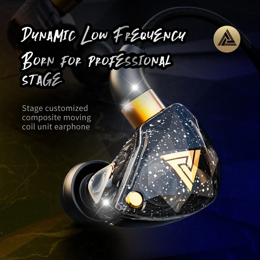 QKZ SK8 HiFi Dynamic 3.5 mm Wired Headphones with Mega Bass MIC In-ear Handfree Headset Volume Control Gaming Earphone 1.2m