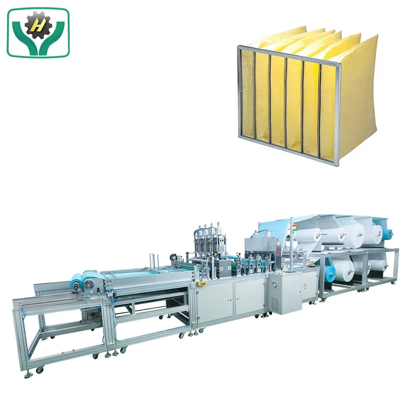 air filter making machine bag HVAC System Synthetic Fiber Air Filter Pocket Making Machine