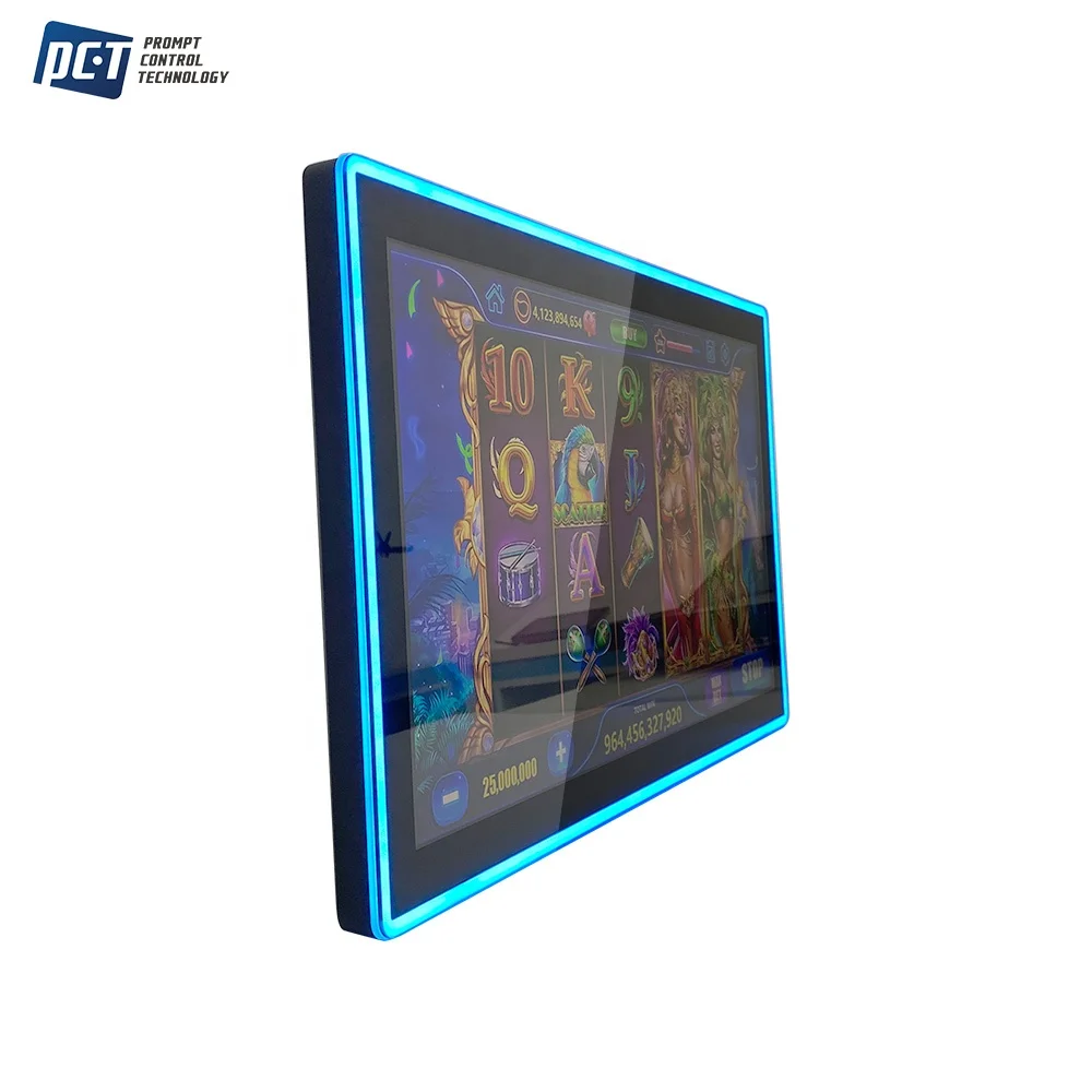 23,8 27 дюймов кромкой светодиодный защелка казино Емкостное касание емкостный сенсорный монитор с открытой рамкой