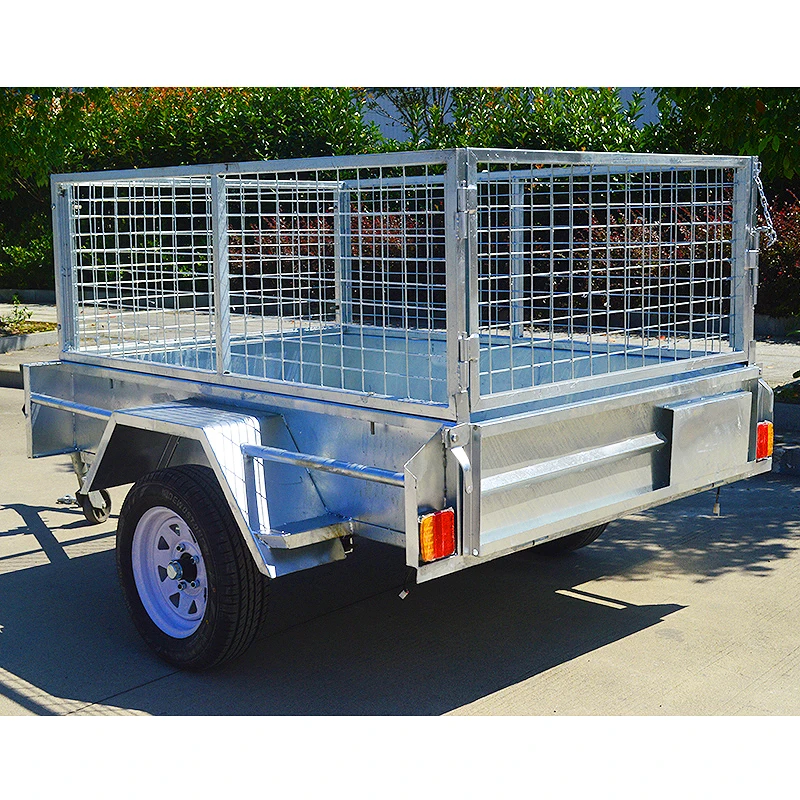 GINO Lightweight Boat Full Welded Single Axle Trailers Spmt Horse Trailer Door