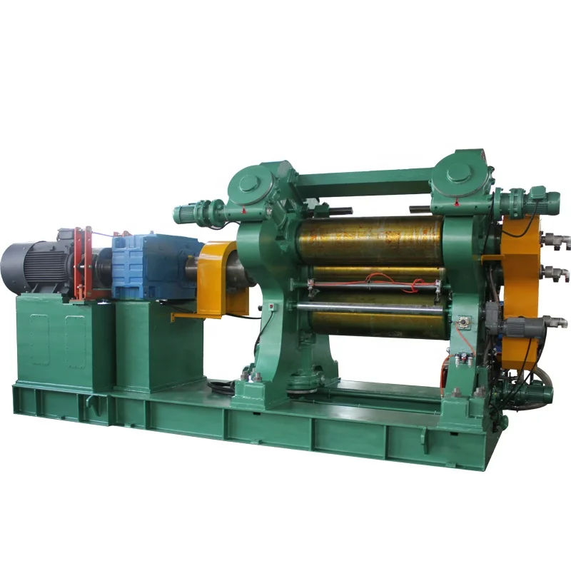 Three roller rubber calender machine