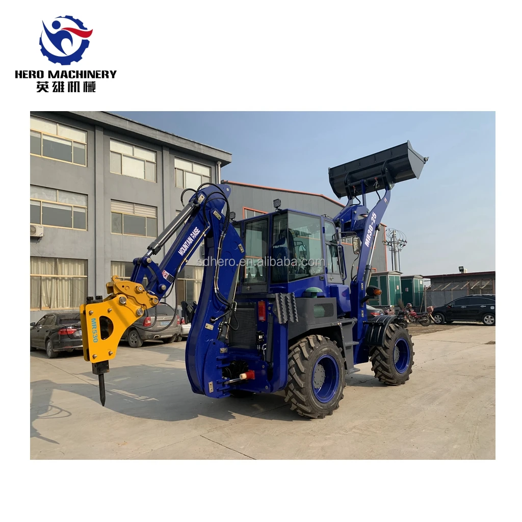 Cheap mowers backhoe loader WZ30-25 2.5t compact tractor with backhoe and front loader mini-backhoe-loader-for-sale