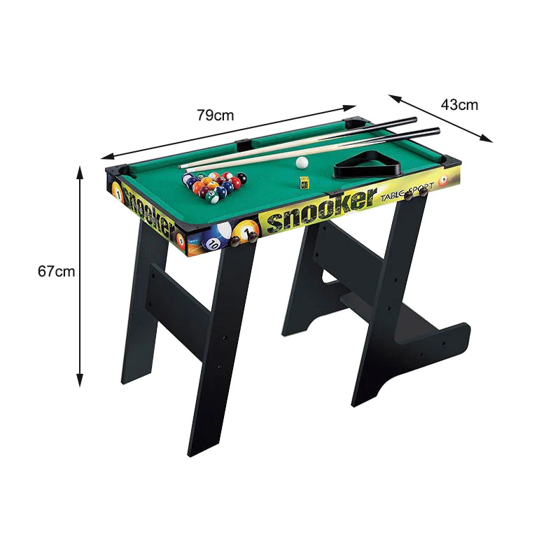 Folding Billiard Mini Pool Table Top Games with 16 Pool Balls 2 Cues 1 Triangle Rack 2 Chalks 1 Table Brush