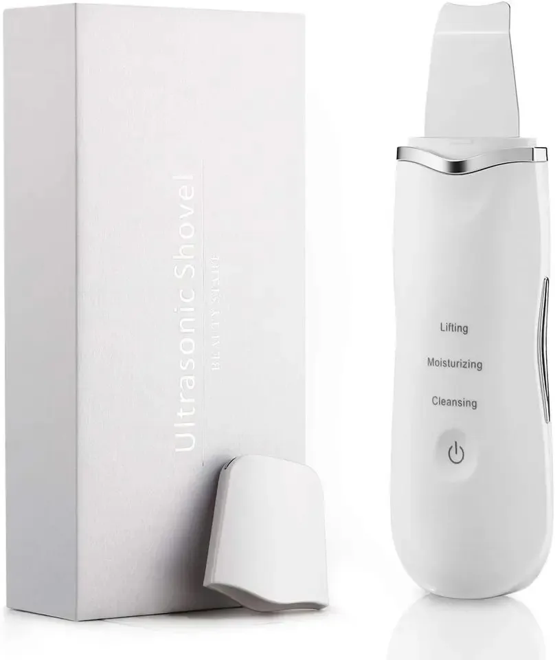 Portable Electric Facial Dead Skin Peeling Machine Professional Sonic Face Cleaning Spatula Ultrasonic Skin Scrubber