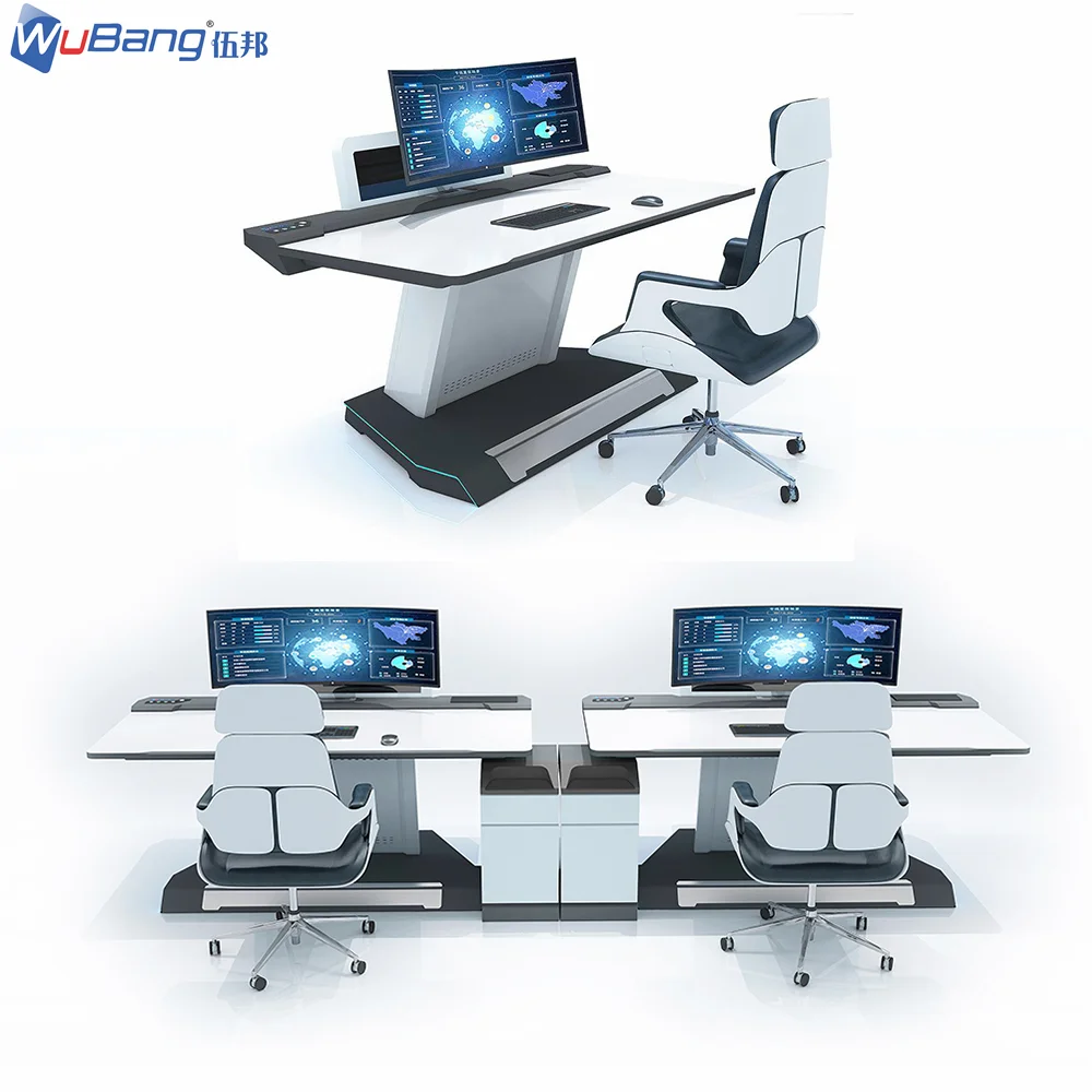 Custom Size Air Traffic Controlled Workstation Command Center Furniture Ergonomic Security Control Room Console Table