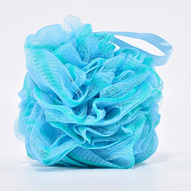 Большая губка для ванны душа пуф Loofahs Экологически чистая отшелушивающая сетчатая щетка мяча