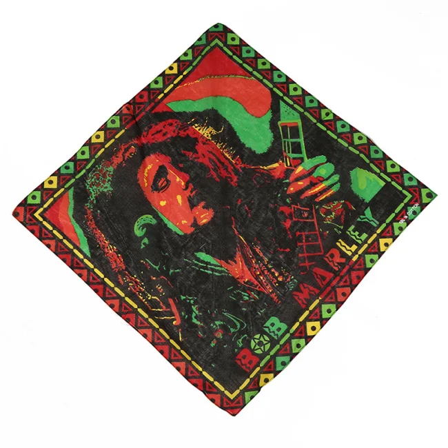 High quality square organic cotton custom logo sublimation print bandana