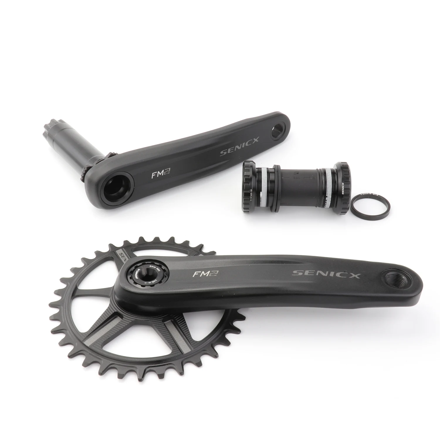 SENICX DUB MTB Crankset FC-FM2-A1 165/170/175 мм 30/32/34/36/38T прямое Крепление 11S/12S для горного велосипеда Boost CNC