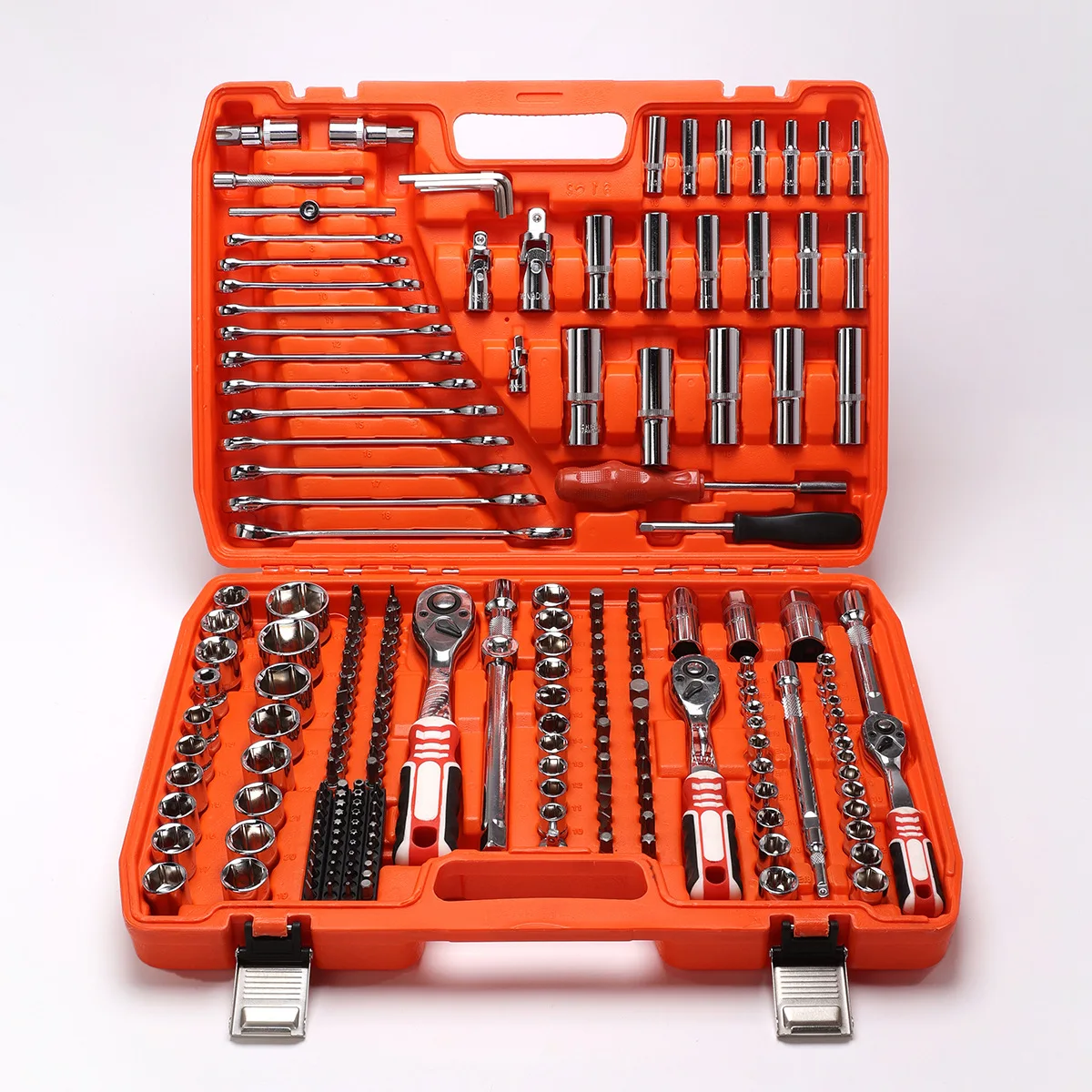 172 Piece Household Small Toolbox Set Hand Tools Including Pliers Wrench Screwdrivers 59 PCS Tools Box Tool Set