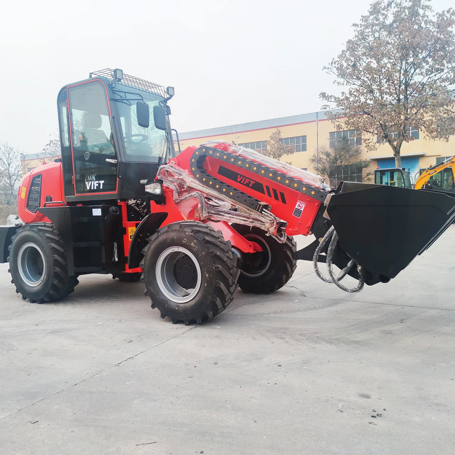 Heavy Duty Multi Front End Loader 3 m3 Bucket 4 Wheel Drive 5 Ton Big Mine Loader With Telescoping Telescopic Loader
