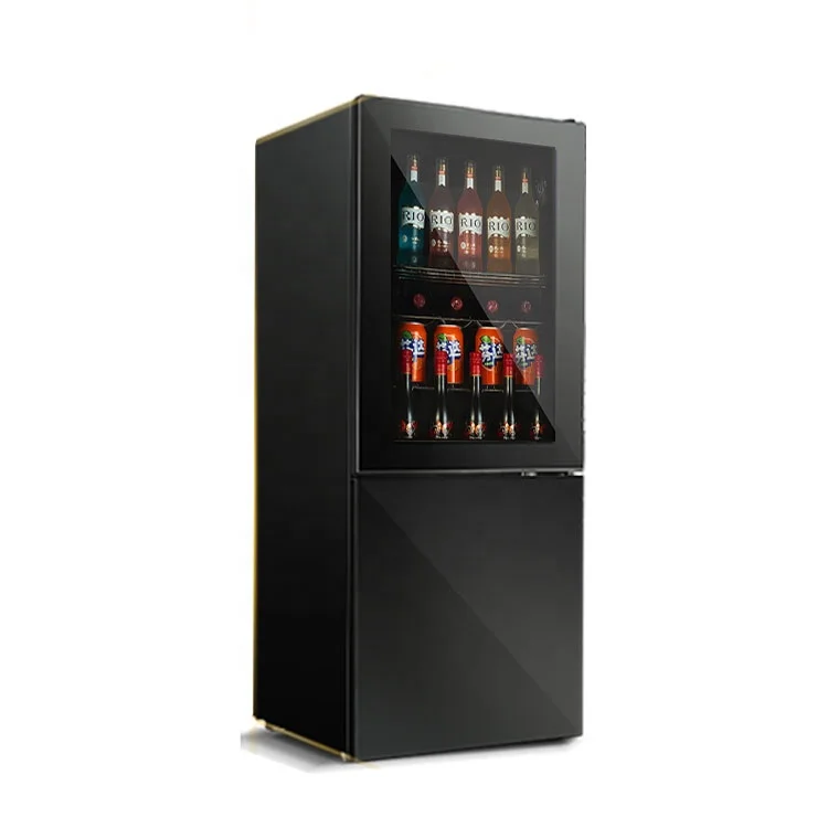 108L/ 131L/ 146L Home Appliance Hotel Cabinet Wine Fridge No Noise Mini Wine Refrigerator With Wine Rack