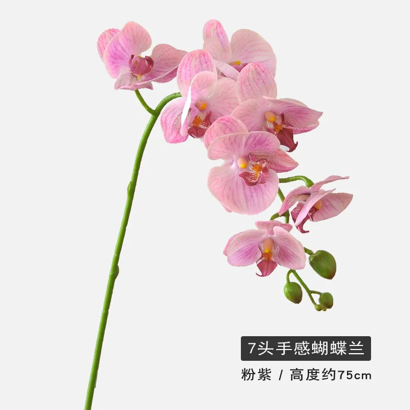 Hot Sale Artificial Flower Phalaenopsis Plastic Orchid Wedding Table Flower   Butterfly Orchid Flower