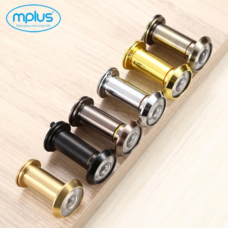 180 degree hotel Brass stainless steel door eye lens Door peephole zinc alloy door viewer peephole glass lens